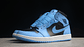 Jordan 1 mid university blue black - Miniatura 2