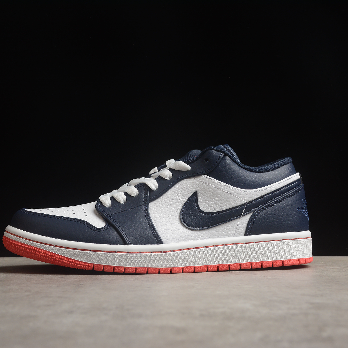 Jordan 1 low obsidian ember glow 1