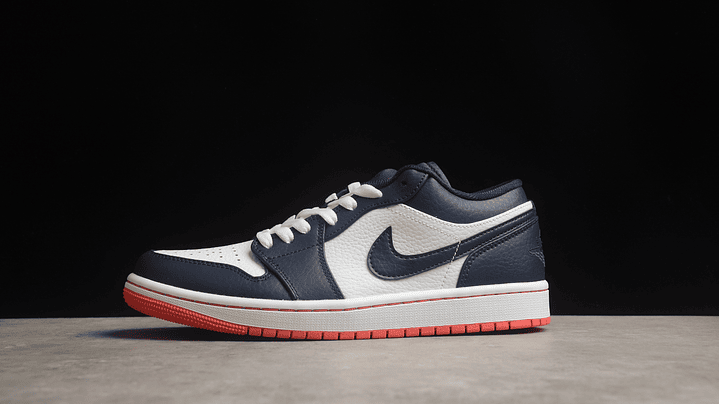 Jordan 1 low obsidian ember glow 1