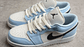 Jordan 1 low ice blue black - Miniatura 4