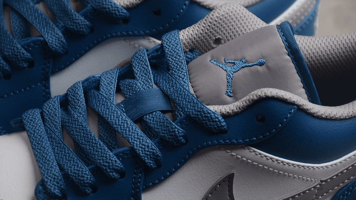 Jordan 1 low true blue cement 6