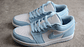 Jordan 1 low white ice blue - Miniatura 4