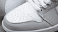 Jordan 1  mid white light smoke grey - Miniatura 4