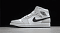 Jordan 1  mid white light smoke grey - Miniatura 1
