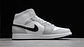 Jordan 1  mid white light smoke grey - Miniatura 3
