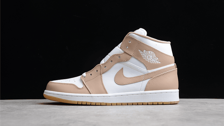 Jordan 1 mid tan gum 1