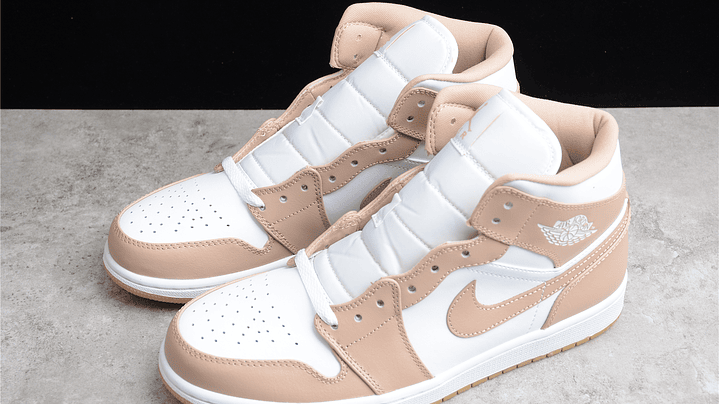 Jordan 1 mid tan gum 2