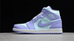 Jordan 1 mid purple aqua - Miniatura 1