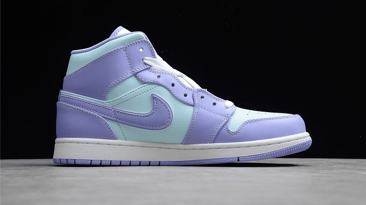 Jordan 1 mid purple aqua 6