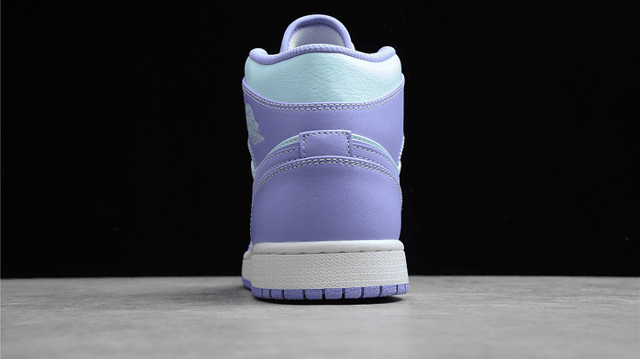 Jordan 1 mid purple aqua 5