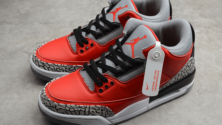 Jordan retro 3 red cement 6