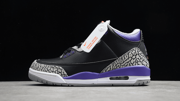 Jordan retro 3 court purple 1