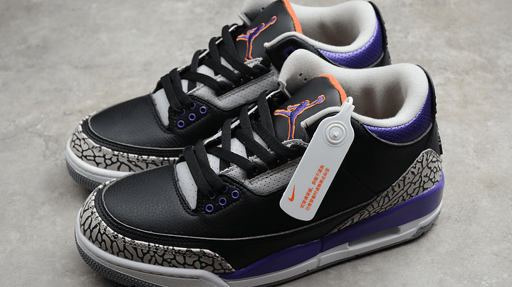 Jordan retro 3 court purple 5