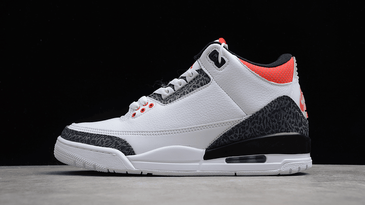 Jordan retro 3  fire red denim 1