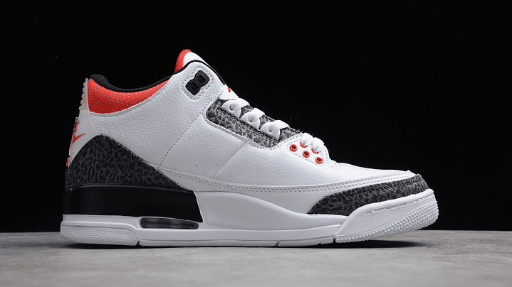 Jordan retro 3  fire red denim 2
