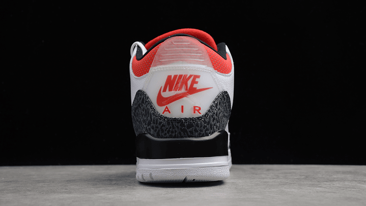 Jordan retro 3  fire red denim 4