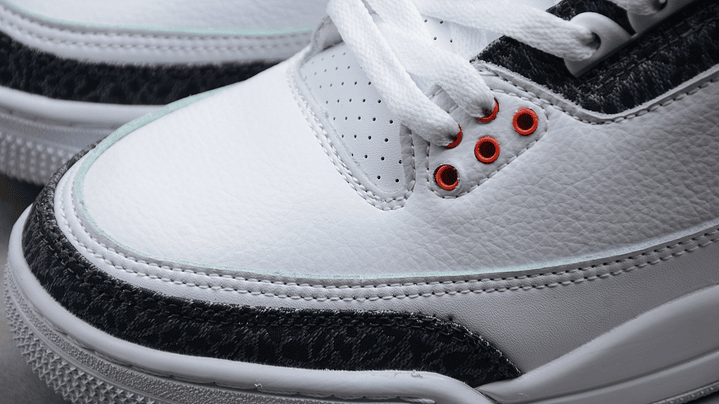 Jordan retro 3  fire red denim 6