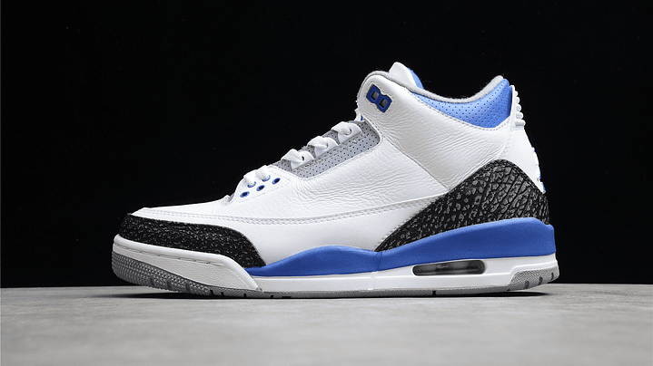 Jordan retro 3 racer blue 1