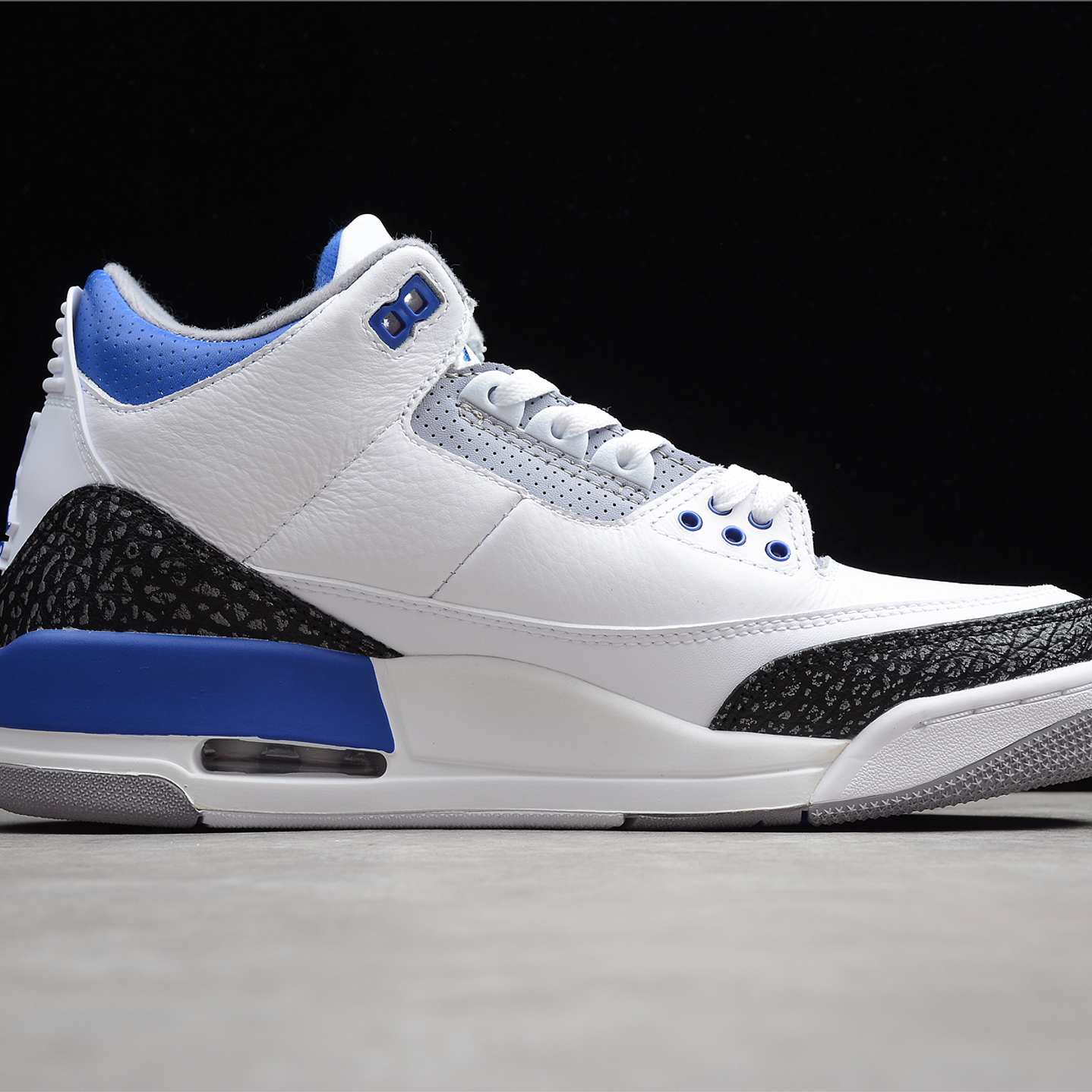 Jordan retro 3 racer blue 3