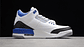 Jordan retro 3 racer blue - Miniatura 3