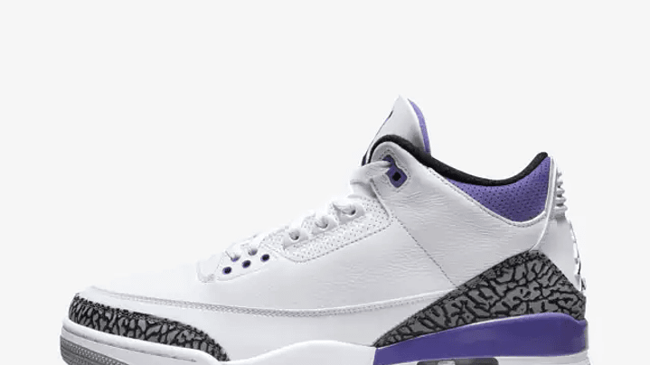 Jordan retro 3 dark iris 1