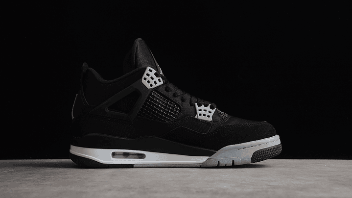 Jordan retro 4 black canvas 2