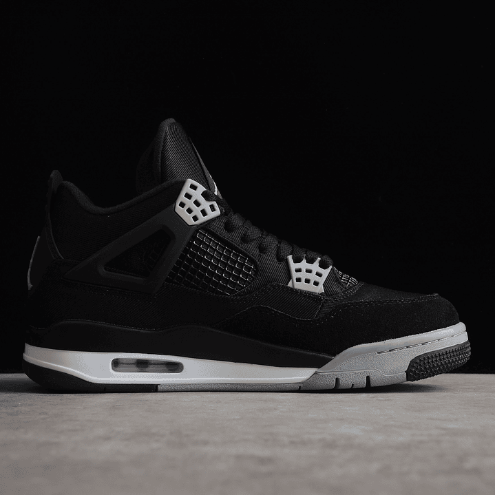 Jordan retro 4 black canvas 2