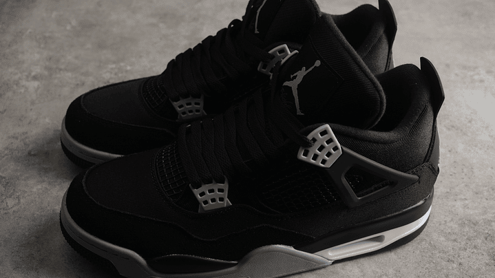 Jordan retro 4 black canvas 5