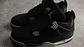 Jordan retro 4 black canvas - Miniatura 5