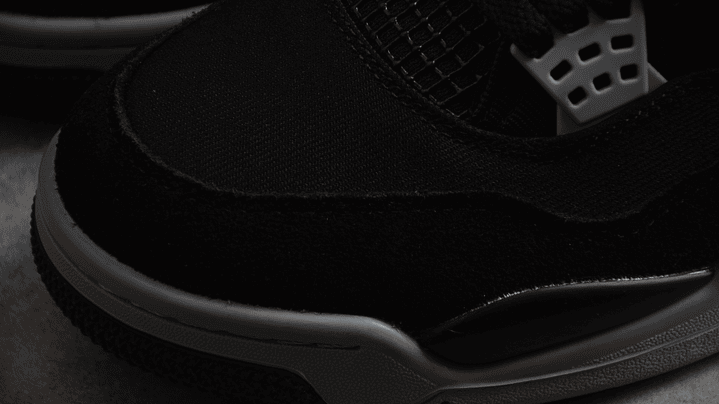 Jordan retro 4 black canvas 6
