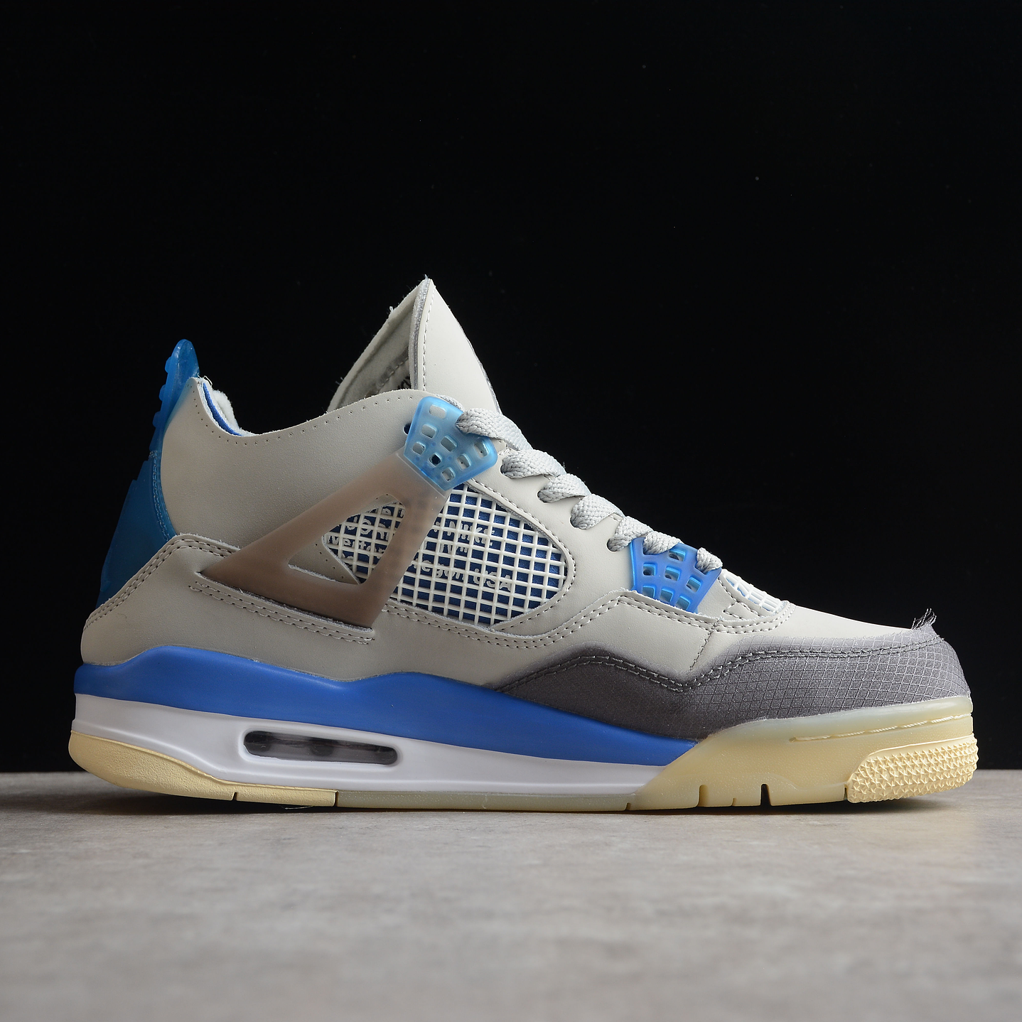 Jordan retro 4 off white military blue 2