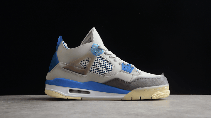 Jordan retro 4 off white military blue 2