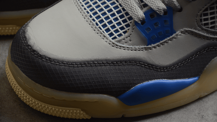 Jordan retro 4 off white military blue 6