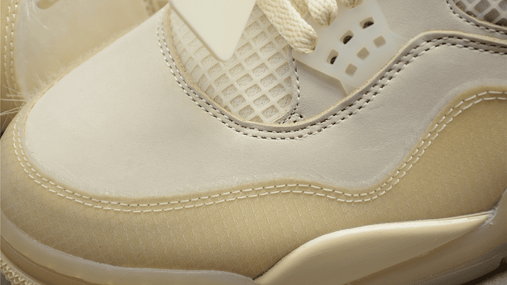 Jordan retro 4 off white sail 3