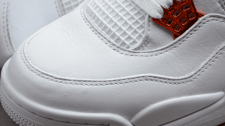 Jordan retro 4 metallic orange 6