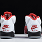 Jordan 5 retro fire red silver tongue (2020) - Miniatura 5