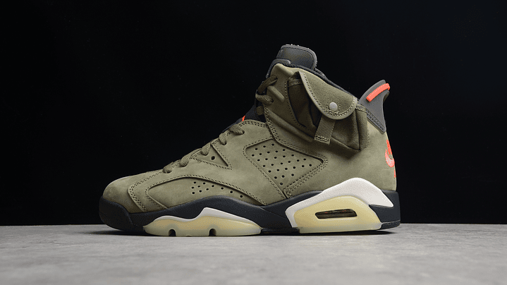 Jordan retro 6 x Travis Scott green 1