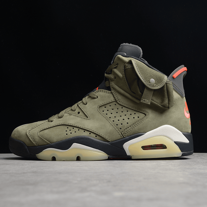 Jordan retro 6 x Travis Scott green 1