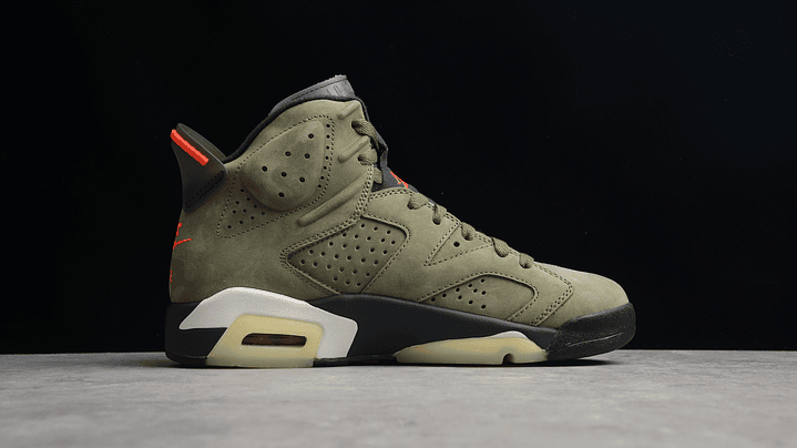 Jordan retro 6 x Travis Scott green 2