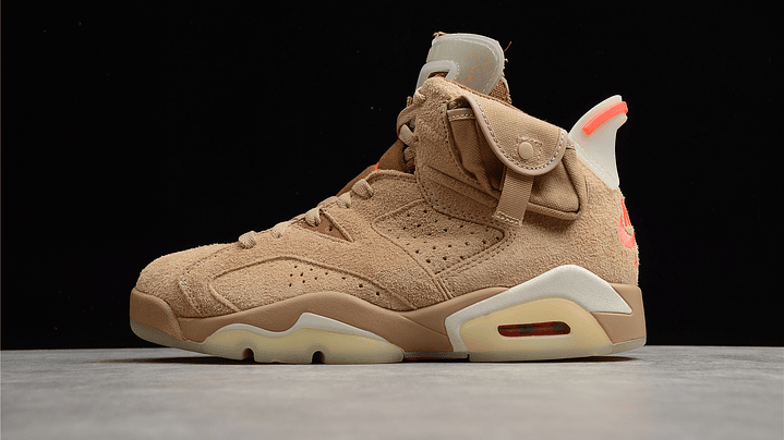 Jordan retro 6 x Travis Scott khaki 1