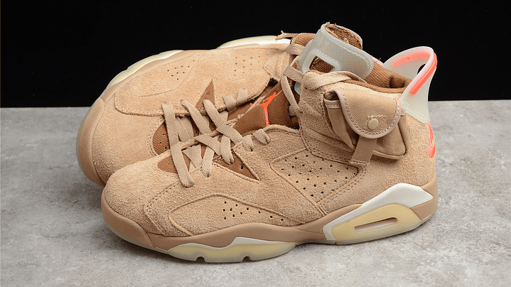 Jordan retro 6 x Travis Scott khaki 3