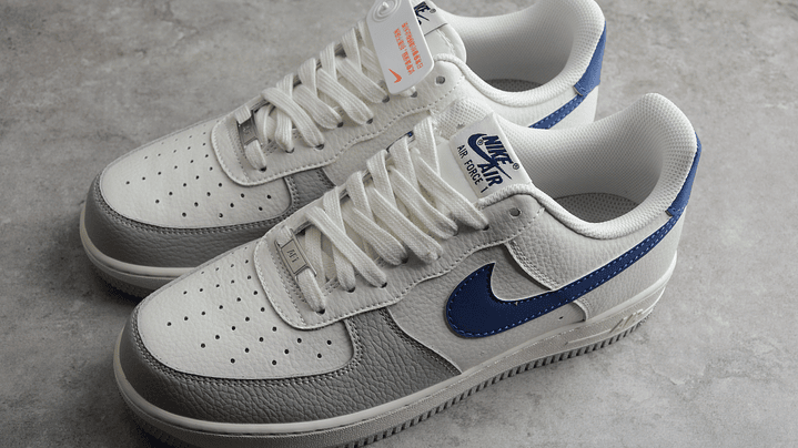 Air Force 1  White/Blue-Grey 2