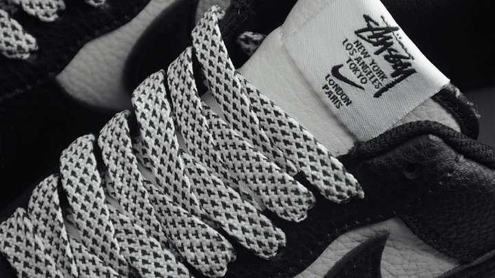 Air Force 1 stussy black white 6