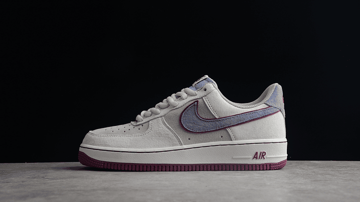 Air Force 1 beige/gris/burdeo 1