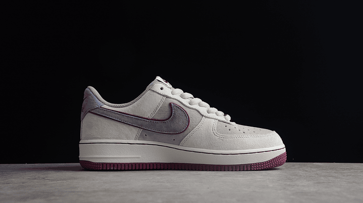 Air Force 1 beige/gris/burdeo 2
