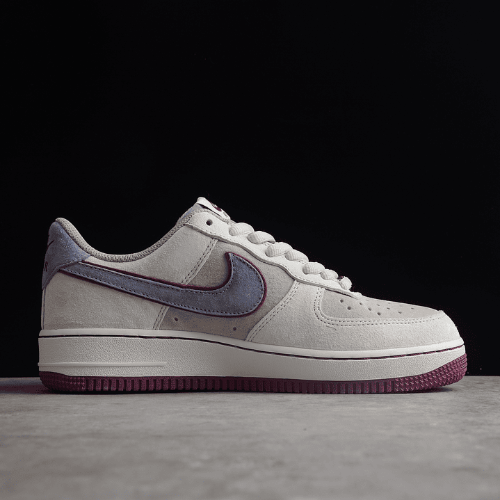 Air Force 1 beige/gris/burdeo 2