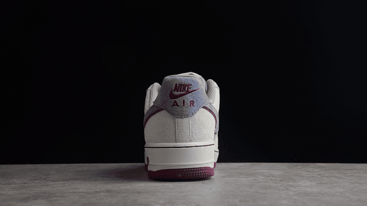Air Force 1 beige/gris/burdeo 4
