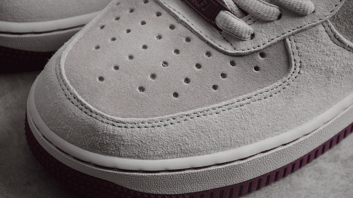 Air Force 1 beige/gris/burdeo 6
