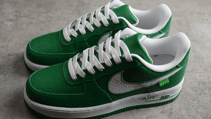 Air Force 1 x Louis vuitton green 5