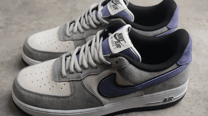 Air Force 1 Grey/white/ navy blue 5
